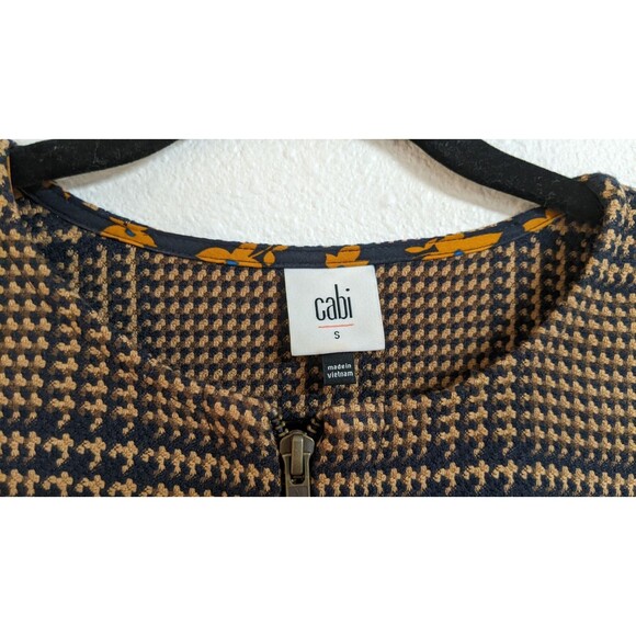 Cabi # 3902 Flounce Plaid Longline Full-Zip Jacket Fall 2020 Size Small - Picture 5 of 15